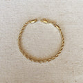 18k Gold Filled 3mm Rope Bracelet: 6 inches