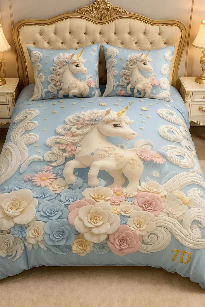 7D Premium FairyTales Bedsheet for kids