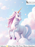 Unicorn design on a bedsheet for kids