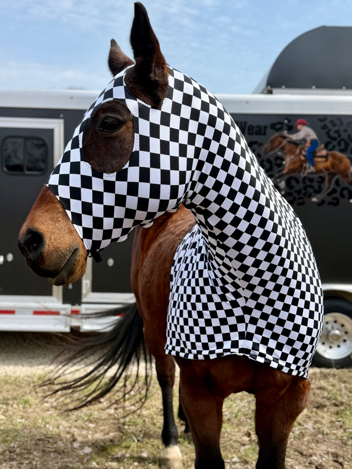 B&W Checkered print slinky