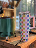 checkered Insulated Tumbler