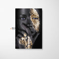 African American Gold Makeup Canvas Wall Art - SharpWallArts