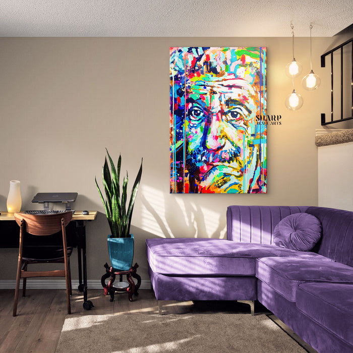 Albert Einstein Canvas Wall Art
