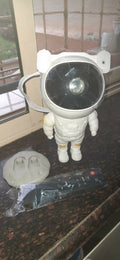 Astronaut starry projector, galaxy night light, nebula room lamp, space theme projector for kids, star projector night light