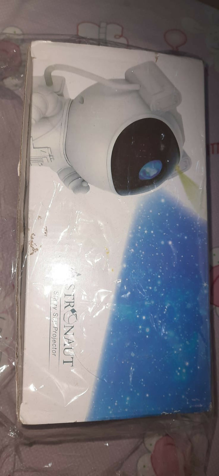 Astronaut starry projector, galaxy night light, nebula room lamp, space theme projector for kids, star projector night light