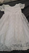 Baby Girl Baptism Frock with Cap