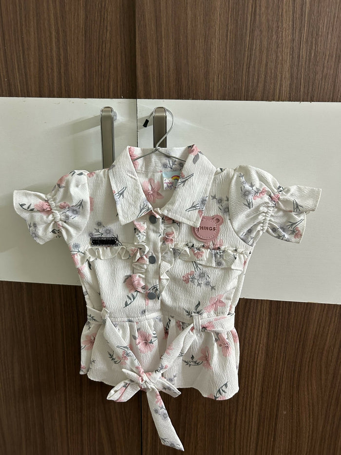 Floral baby outfit