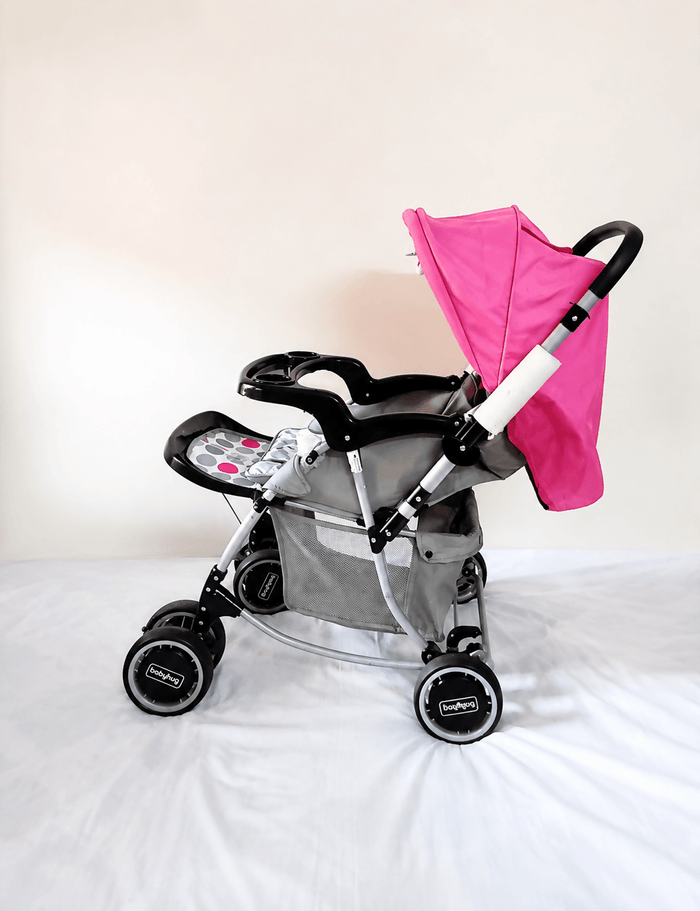 BABYHUG 2 in 1 Rock n Roll  Reversible Handle Baby Stroller Pram Reclining 5-Point B118