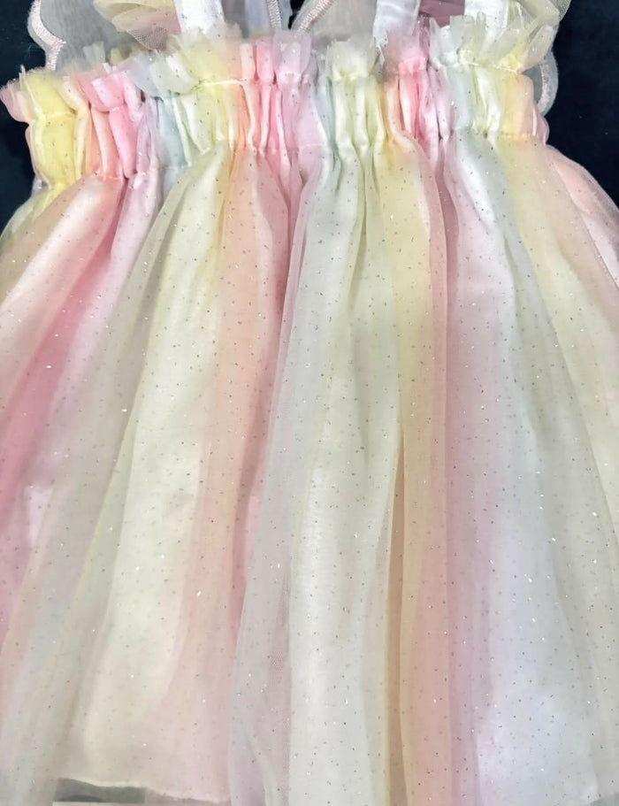 BABYHUG Party Frock with Frills & Butterfly Detail – Elegant & Festive Wear for Baby Girls