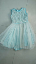 Elegant BABYHUG blue pearl frock/dress for baby girls, perfect for parties and festive occasions, with premium comfort and style.
