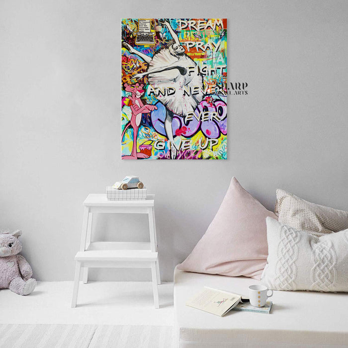 Ballerina Quote Canvas Wall Art