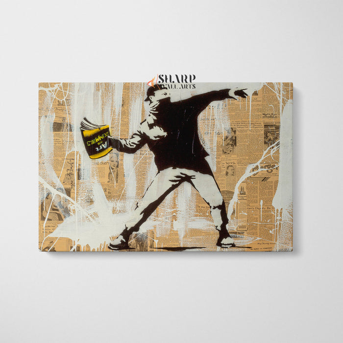 Banksy Art For Dummies Canvas Wall Art