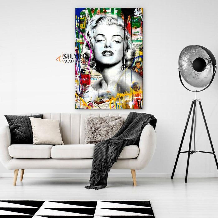 Banksy Marilyn Monroe Canvas Wall Art - SharpWallArts