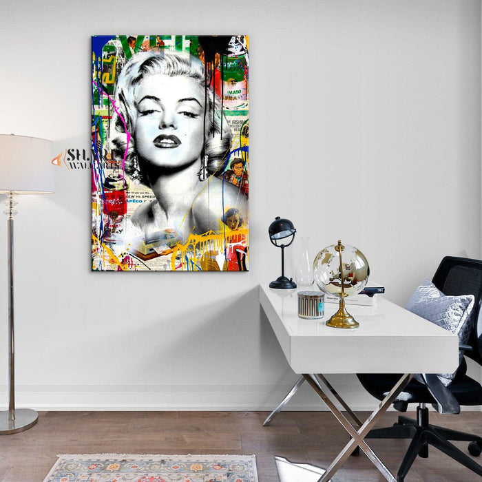 Banksy Marilyn Monroe Canvas Wall Art - SharpWallArts