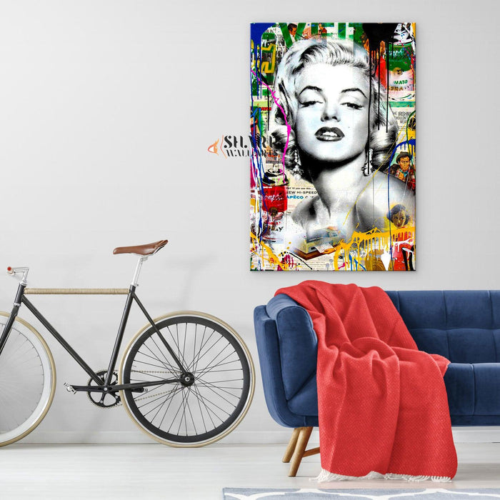 Banksy Marilyn Monroe Canvas Wall Art - SharpWallArts
