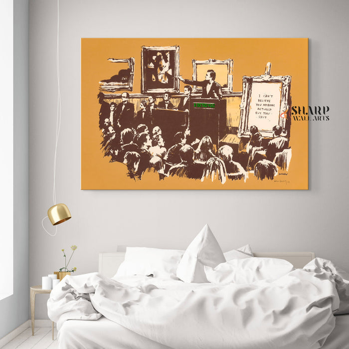 Banksy Morons Canvas Wall Art