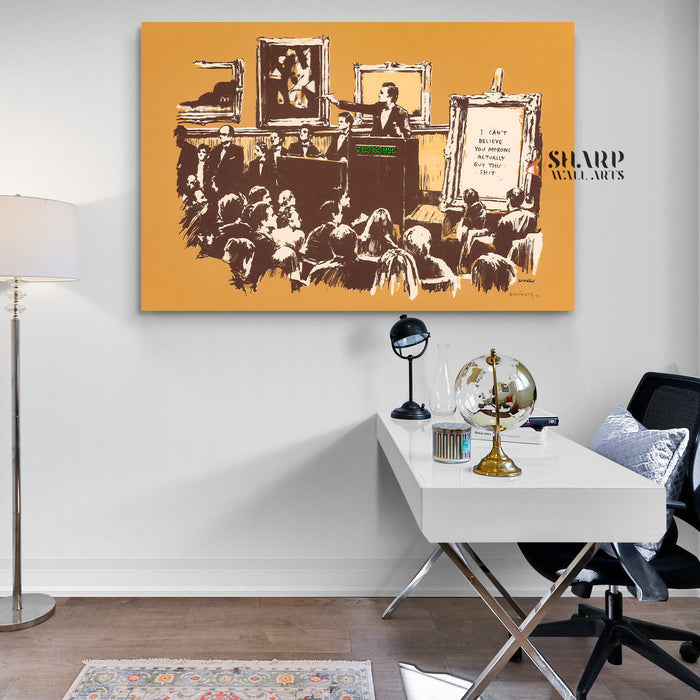 Banksy Morons Canvas Wall Art