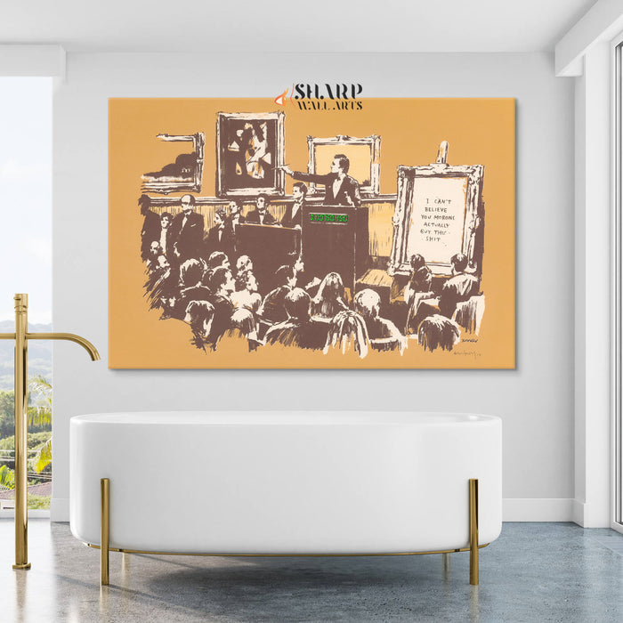 Banksy Morons Canvas Wall Art