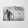 Banksy Olympic Rings Canvas Wall Art