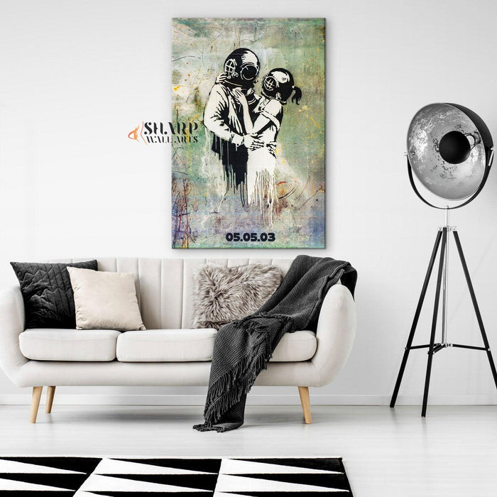 Banksy Think Tank Canvas Wall Art - SharpWallArts
