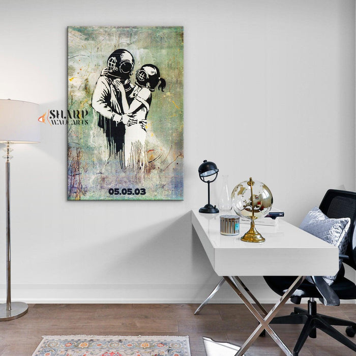 Banksy Think Tank Canvas Wall Art - SharpWallArts