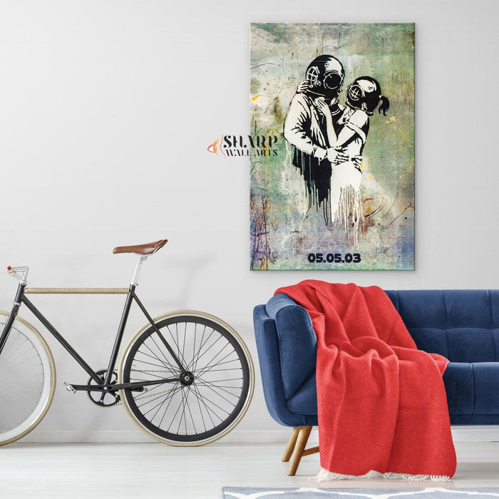 Banksy Think Tank Canvas Wall Art - SharpWallArts