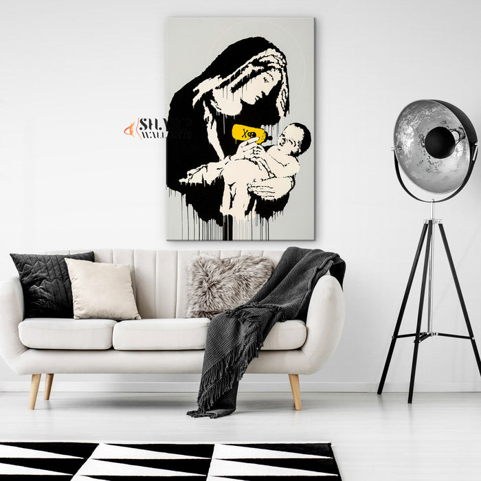 Banksy Toxic Mary Canvas Wall Art