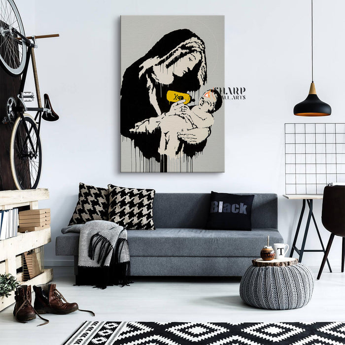 Banksy Toxic Mary Canvas Wall Art