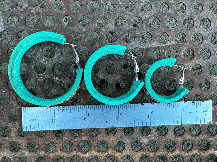 Beaded Vera Hoop Earrings Large