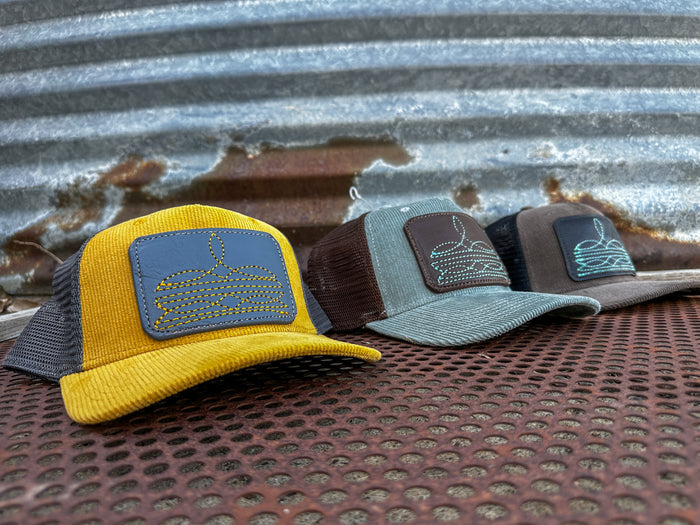 Boot Stitch Corduroy Cap