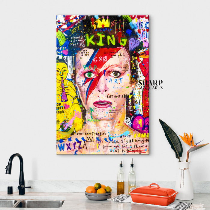 Bowie Rock King Street Canvas Wall Art