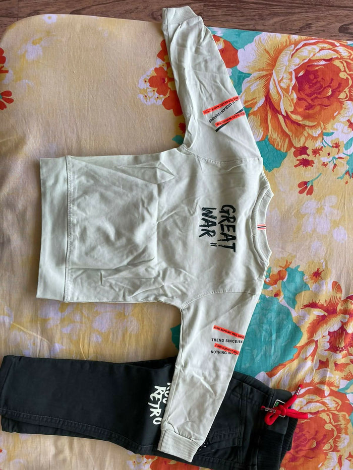 Boy's Full Sleeves Tshirt With Pant - PyaraBaby