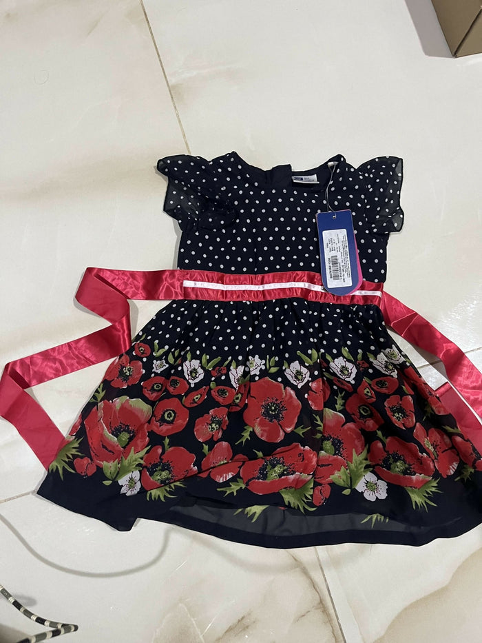 Brand New Dress For Girls(white & Pink) and (Black) Set of 2