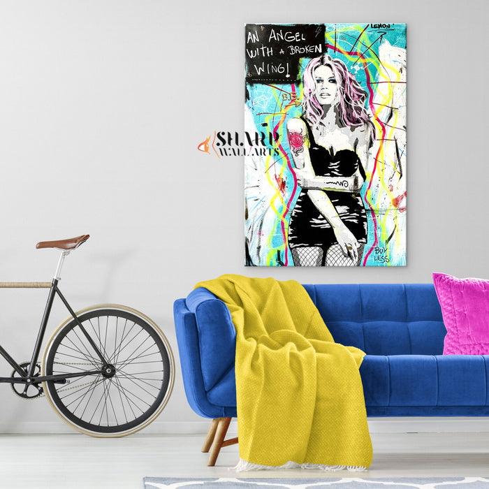 Brigitte Bardot Angel Canvas Wall Art