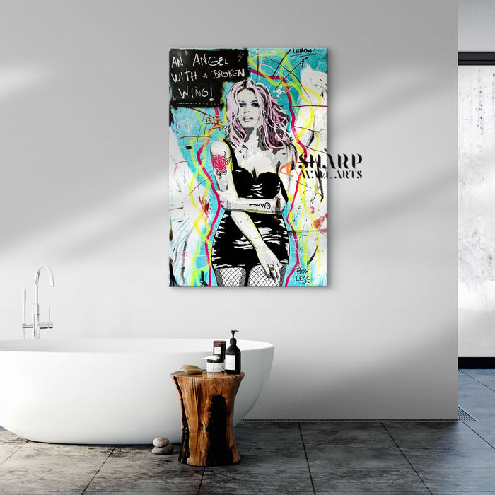 Brigitte Bardot Angel Canvas Wall Art