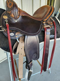 Burgundy Latigo Saddle Strings (Pair)