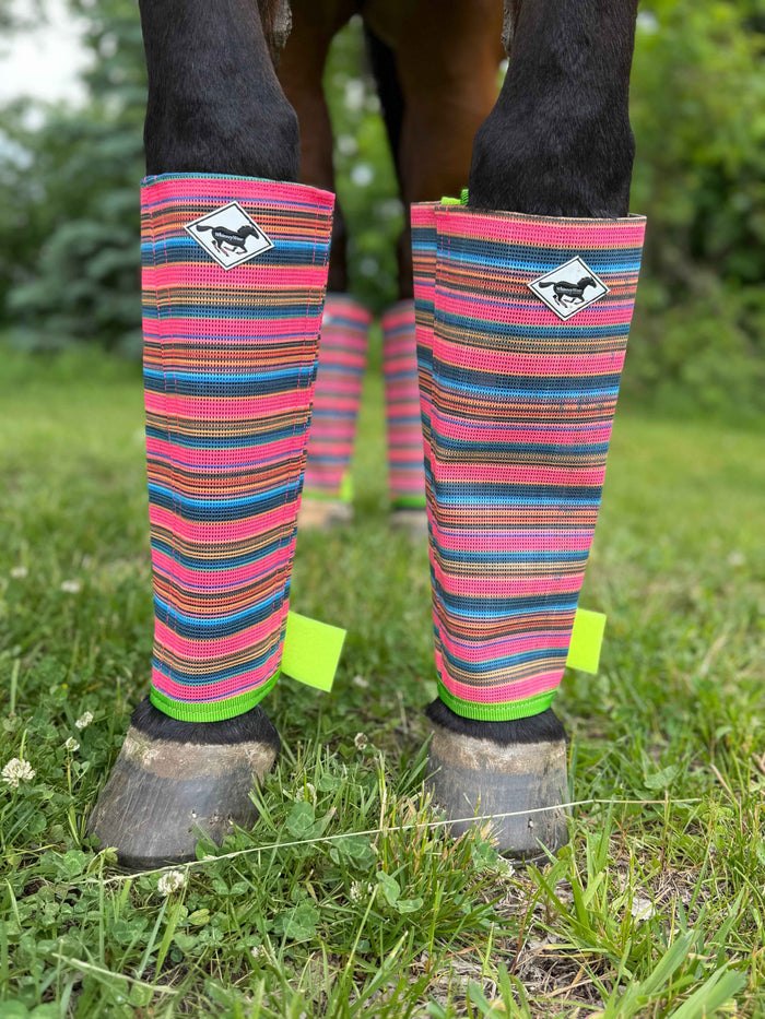 Buzz Off Fly Boots: Neon Vaquero (JR HSRF)