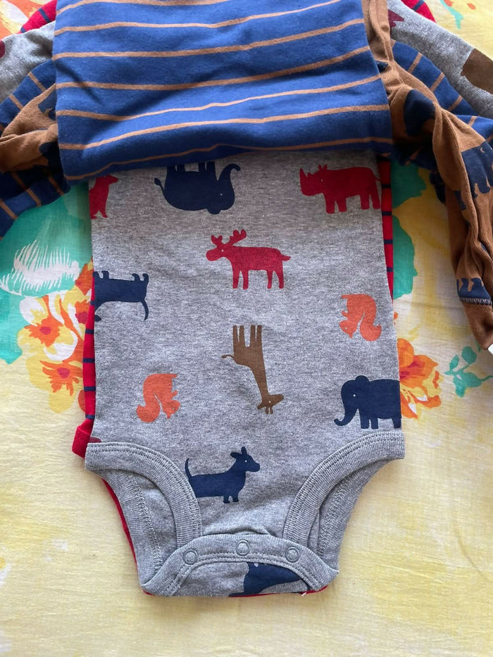 CARTER'S Baby 4-Pack Long-Sleeve Original Bodysuits Solids - PyaraBaby