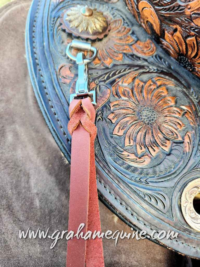Chestnut Latigo Saddle Strings (Pair)
