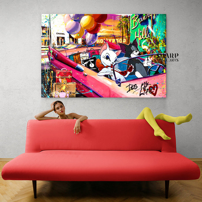 Cool Cats Pop Canvas Wall Art