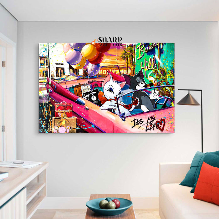 Cool Cats Pop Canvas Wall Art