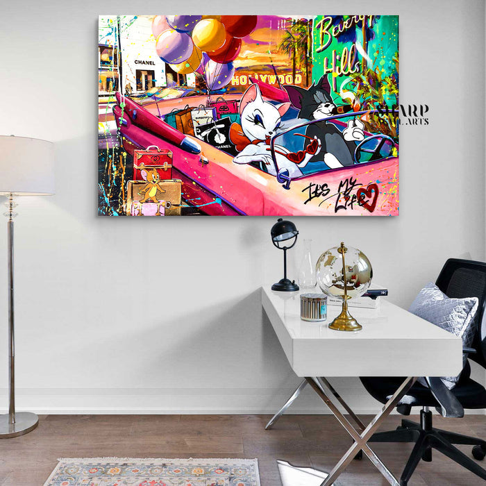 Cool Cats Pop Canvas Wall Art