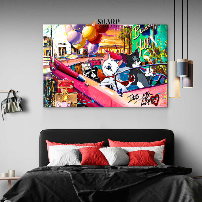 Cool Cats Pop Canvas Wall Art