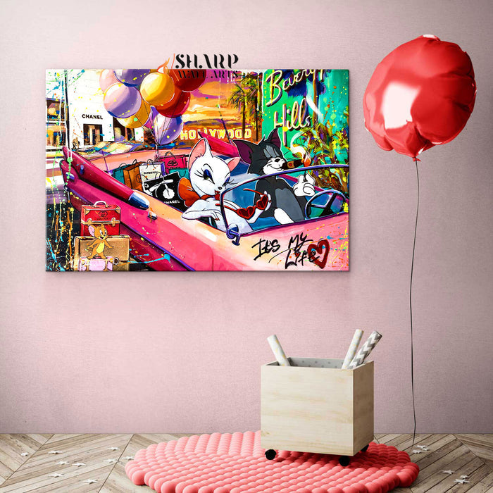 Cool Cats Pop Canvas Wall Art