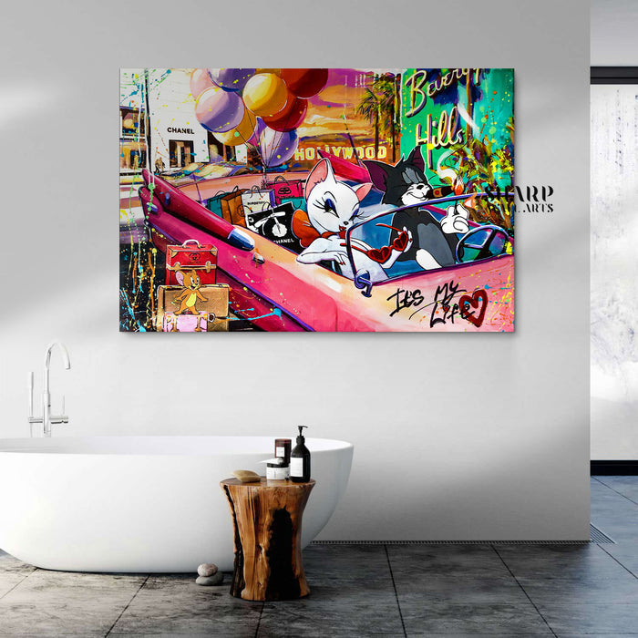 Cool Cats Pop Canvas Wall Art