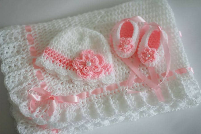 Crochet Handmade baby blankets (multiple designs available)