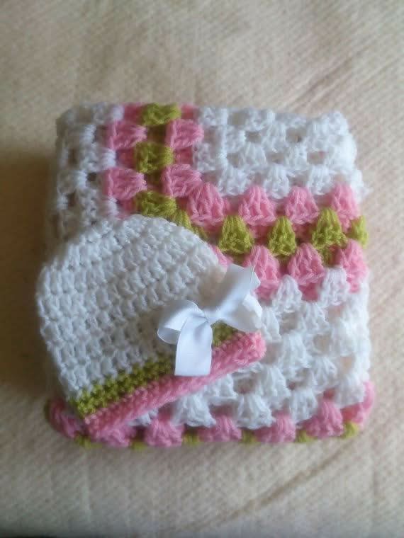 Crochet Handmade baby blankets (multiple designs available)