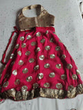 Elevate your baby girl's style with the Crop Top with Lehenga—a fashionable ensemble that combines comfort and charm for your little fashionista.