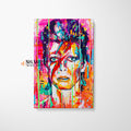 David Bowie Ziggy Stardust Abstract Canvas Wall Art