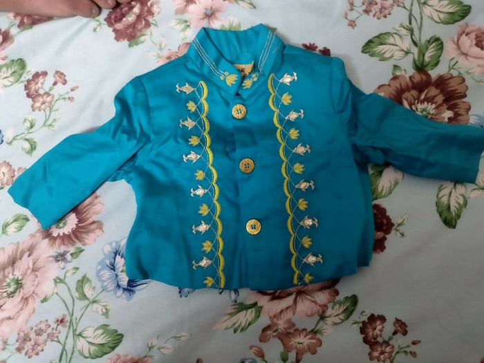Buy Baby Dhoti Kurta Set – Traditional ethnic wear for infants with soft fabric, perfect for festive and special occasions.